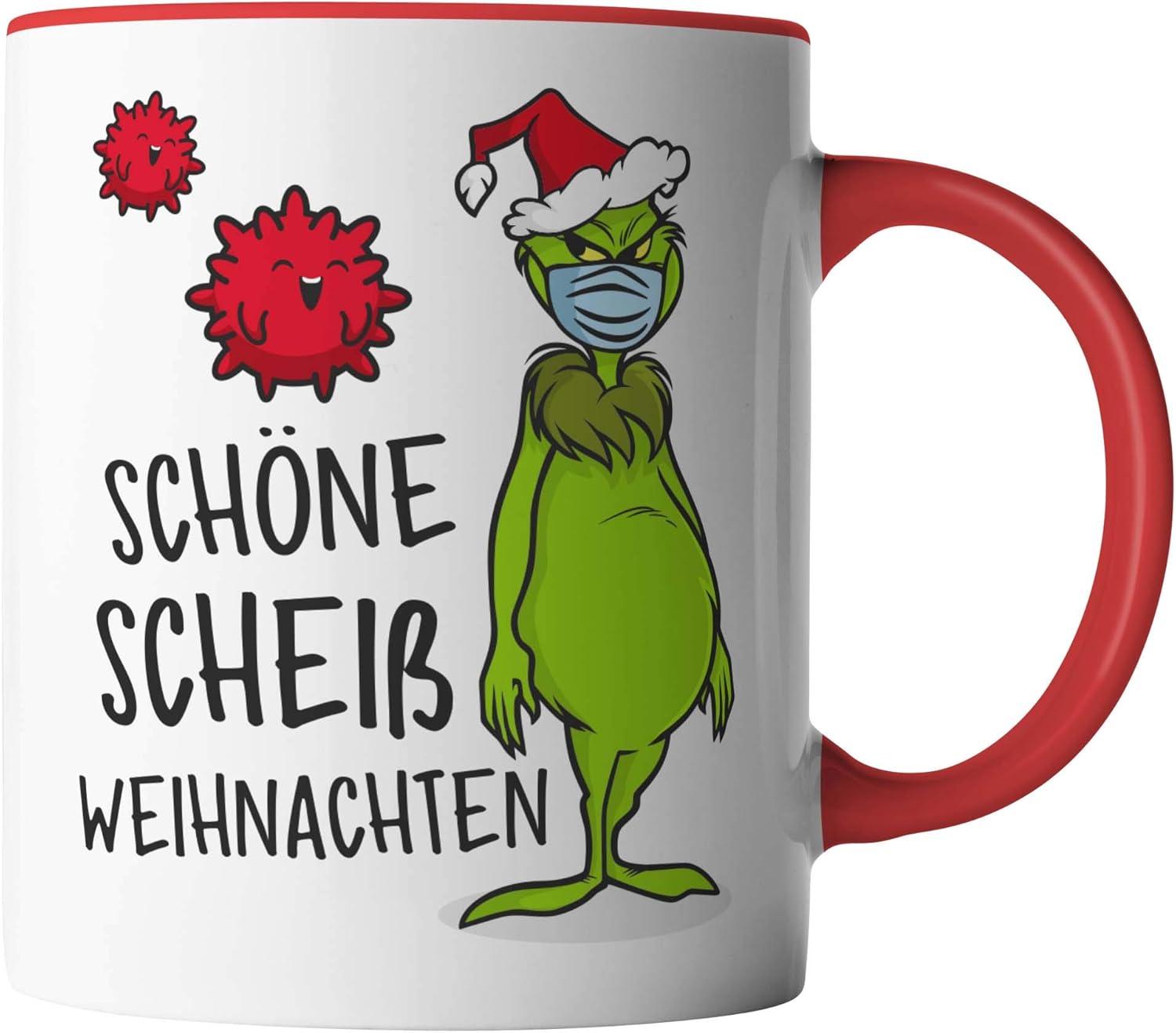 Amazon.de: vanVerden Tasse - Schöne scheiß Weihnachten Christmas Grinch 