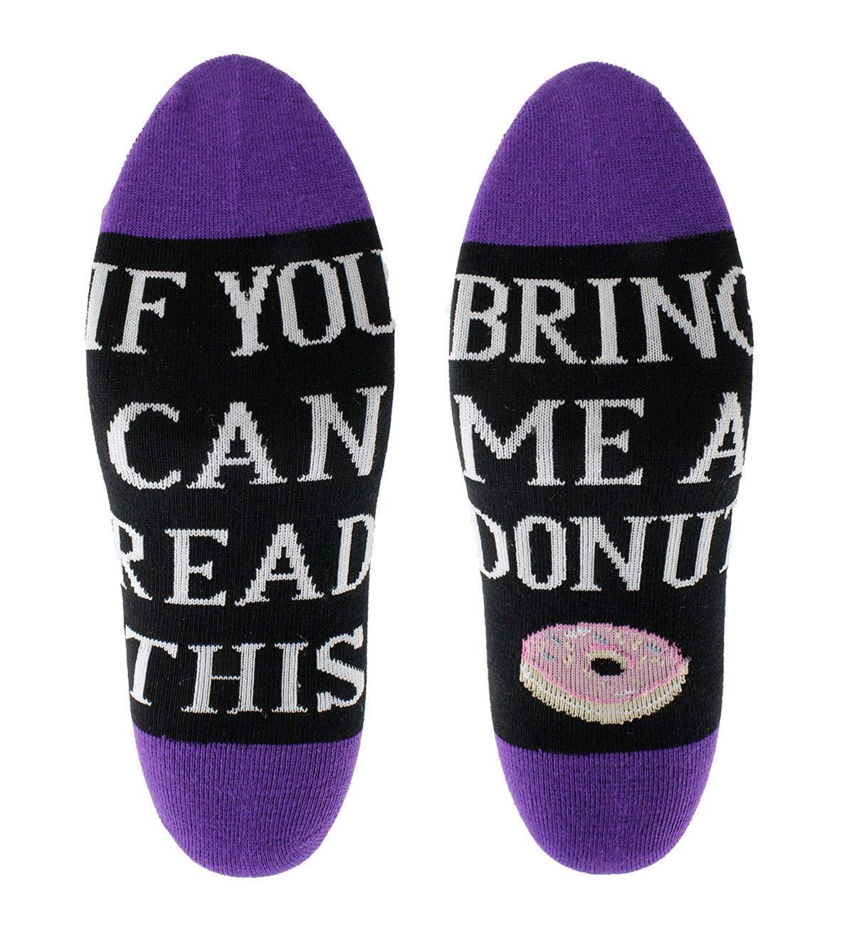 If You Can Read This Funny Saying Ankle Christmas Socks Wine Cotton Crew Socks for Men Women
