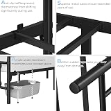 Yaheetech 5ft King Bed Frame Vintage Iron Platform Bed with High Headboard and view 4
