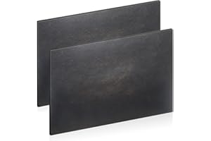 AOKLIT 1/4'' x 6'' x 12'' Steel Plate, 2 Pcs Steel Sheet Weldable Metal Sheet, A36 Steel Base Plate for Structural Support and Industrial Use