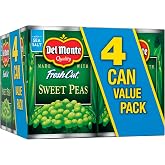 Del Monte Canned Fresh Cut Sweet Peas, 15 Ounce (Pack of 4)