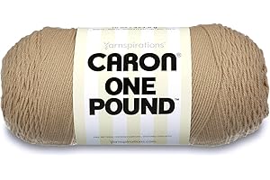 Caron One Pound Solids Yarn, 16oz, Gauge 4 Medium, 100% Acrylic - Lace - For Crochet, Knitting & Crafting ( 1 Piece )