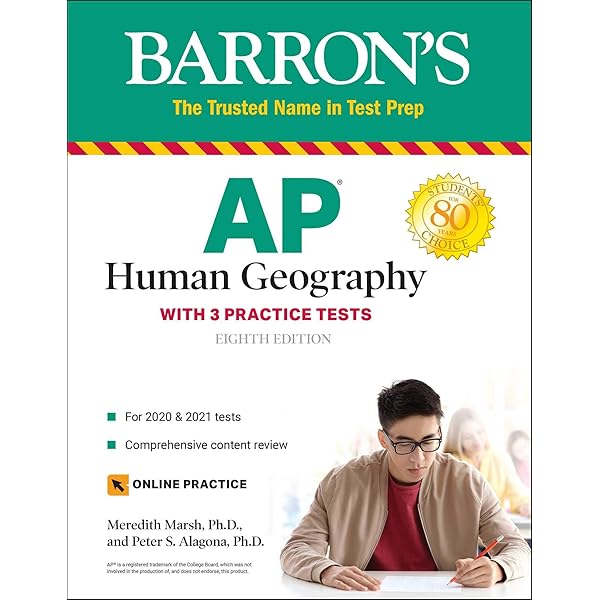Amazon Com Ap Human Geography With 3 Practice Tests Barron S Test Prep 9781506262031 Marsh Ph D Meredith Alagona Ph D Peter S Books
