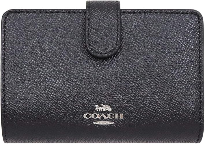 Amazon コーチ Coach 財布 二つ折り財布 F ブラック Sv Bk レザー ミディアム 二つ折り財布 レディース アウトレット品 ブランド 並行輸入品 Coach コーチ 財布