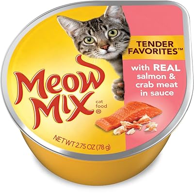 Meow Mix Tender Favorites Wet Cat Food, 2.75 Ounce Cups