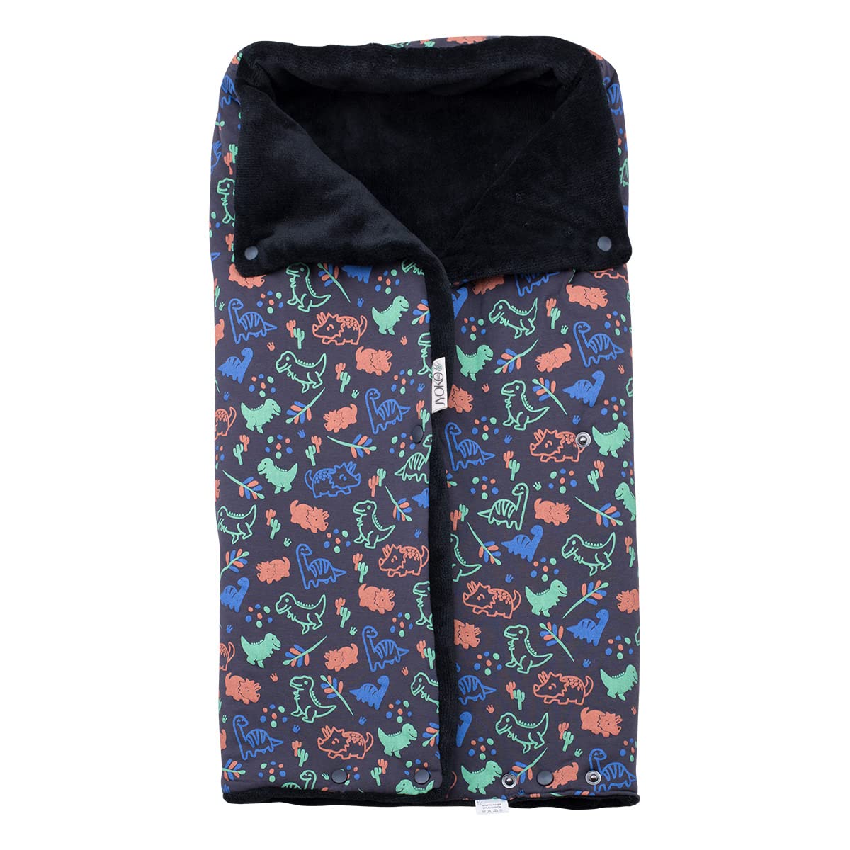 JYOKO KIDS Pushchair Footmuff for Baby (Happy Dino, Polar Fleece)