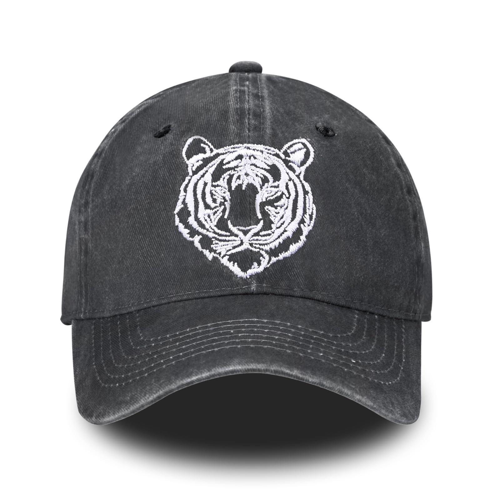 Tiger Embroidered Baseball Cap for Women Men Animal
