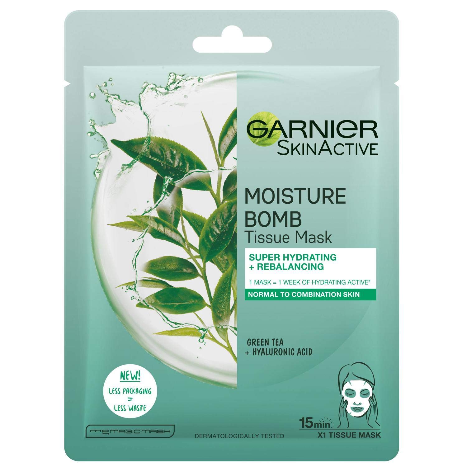 garnier moisture bomb green tea
