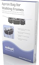Aidapt Walking Frame Apron Bag - Lightweight Frame Accessory with Pockets view 3