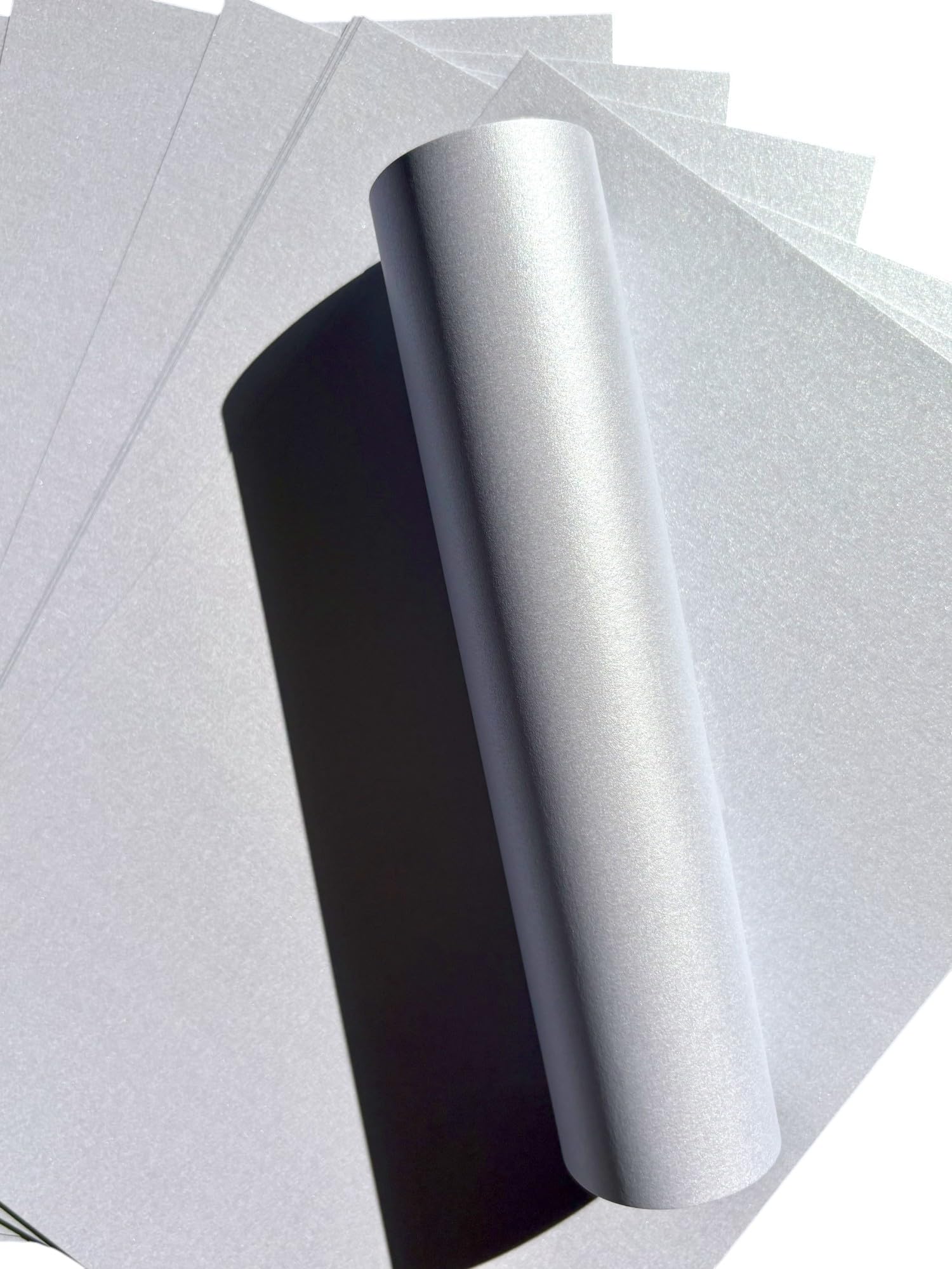 Syntego 10 Sheets A4 Powder Blue Pearlescent Card Decorative 300gsm Double Sided