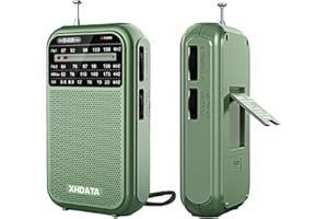 XHDATA D220 Portable Radio AM FM SW Radio Battery Operated, Shortwave Radio with Headphone Jack, Excellent Reception Transist