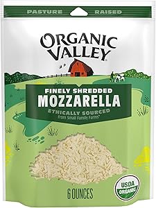 Organic Valley Organic Finely Shredded Mozzarella Cheese, 6 oz