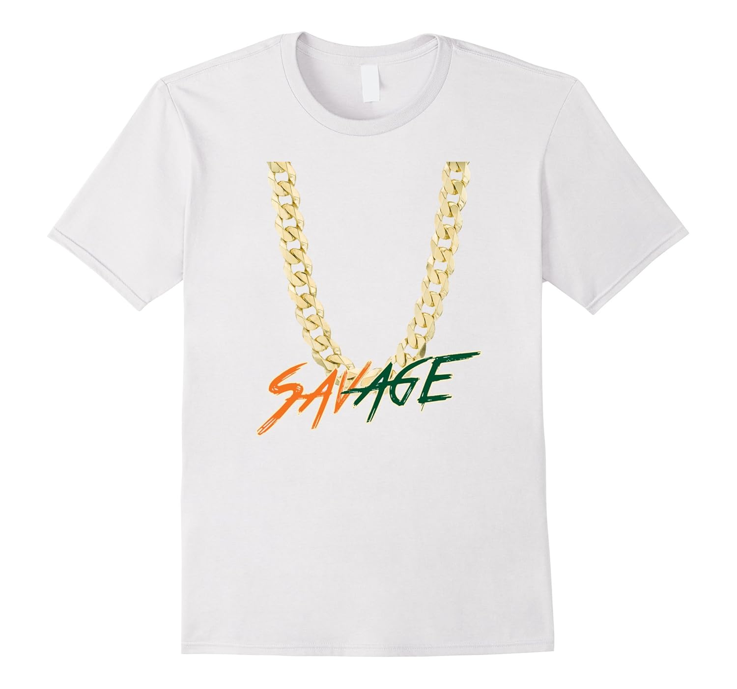 SAVAGE Turnover Chain T Shirt - SAVAGE Chain T Shirt-Rose