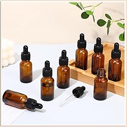 Tanlade 200 Pack 15ml Dark Dropper Bottles 1/2 oz
