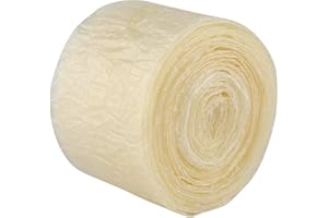 PILIPANE Edible Drying Sausage Casing,The Sausage Maker, 2 Layered Edible Dry Pig Sausage Casing Coat Ham Hot Dog Collagen Casing Meat Processing Cooking Tool 314.96Inches Drying Sausage Casing