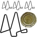 Decolore 4 Pack 4 Inch Black Metal Display Stands