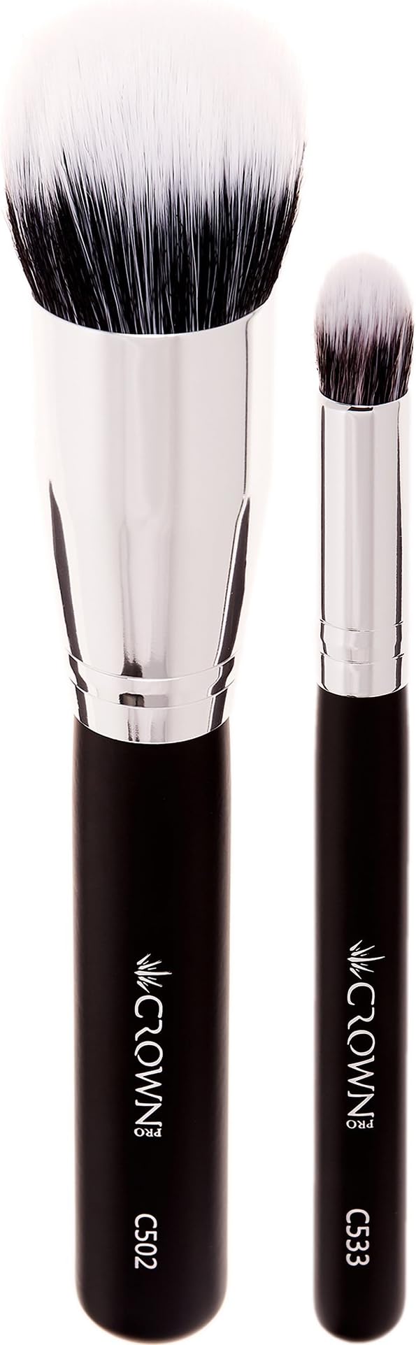 Crown PRO - Duo Fiber Face Set - Foundation and Concealer Brushes