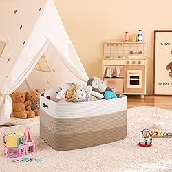 OIAHOMY Large Blanket Basket For Living