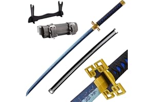 Taoyu Demon Slayer Sword About 41 inches, with Display Stand and Belt. Hashira Pillars & Protagonist Katana for Anime Cosplay Purpos, Anime Original Texture, Various Styles Available