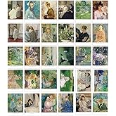HOSTEESSCHOICE Beautiful Art Postcards set of 30 Berthe Morisot Post card variety pack Famous Painting Scenery,4 x 6 Inches