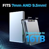 SABRENT EC-UM30 SSD Enclosure Aluminium 2.5" SATA to USB UASP LED view 5