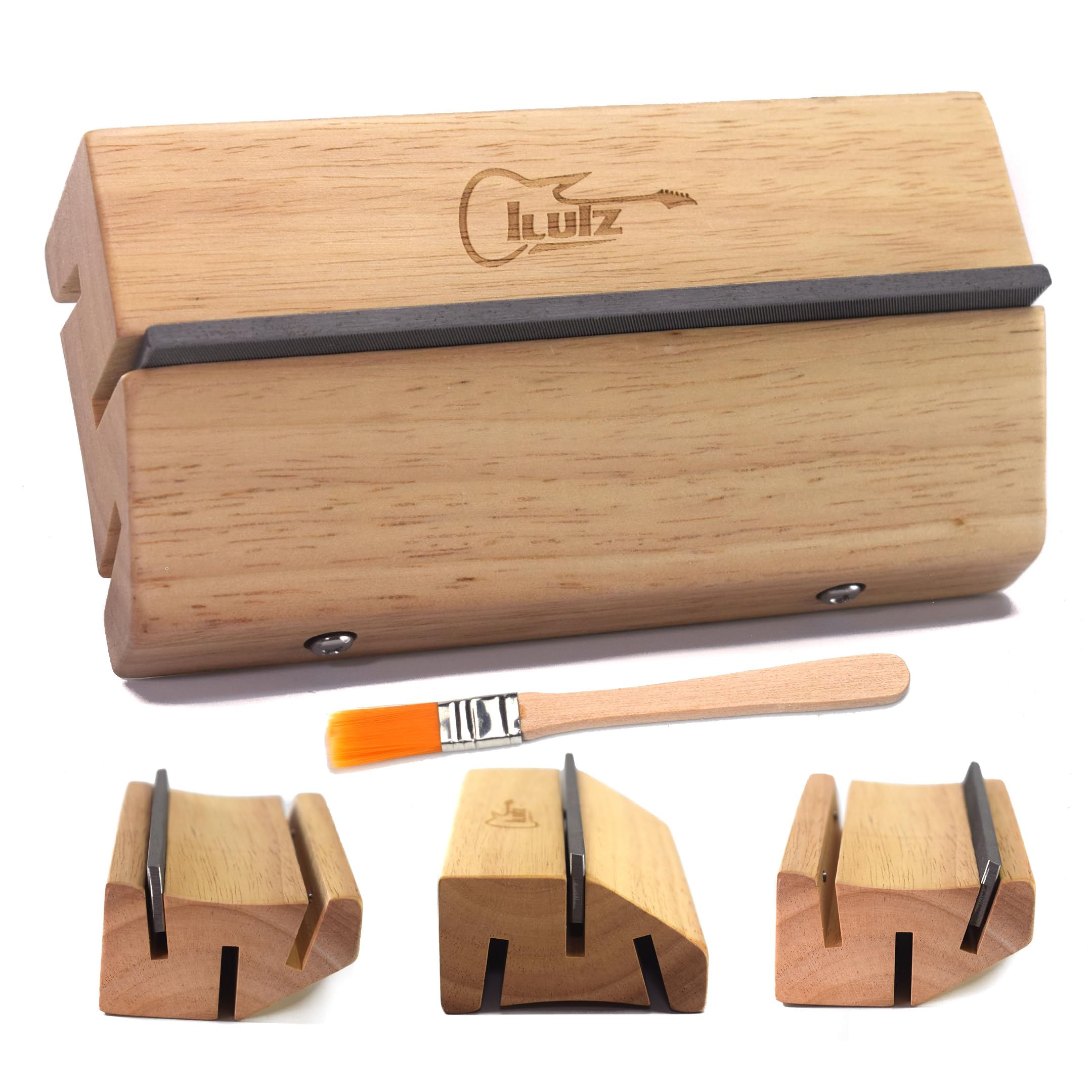 Photo 1 of Fret End Beveling File Set for Guitar and Bass - 3/23/35/90 Degree Fret End Dressing File 4 in 1 Fret Crowning End Bevel File Precision Luthier Tools by iLuiz