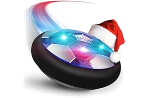 BROADREAM Kids Toys Christmas Stocking Stuffers Hover Soccer Ball, Rechargeable Air Soccer with Colorful LED Light Indoor Fun Toys Birthday Gifts for Boys Girl Toddlers Age 3 4 5 6 7 8 9 10 Years Old
