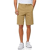 UIQUR Mens Golf Dress Shorts Summer Lightweight Casual Cotton Stretch Polo Shorts for Men Outdoor Walking Hiking(Khaki, 42)