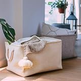 Mangata Fabric Storage Boxes Light Khaki Small Storage Baskets view 5