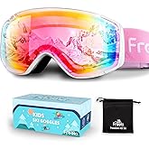 Freela Kids Ski Snowboard Goggles for Toddler(3-14) Youth Anti Fog Anti UV Goggles Girls Boys Snow Skiing Equipment