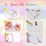 Porwke Girls Hair Accessories Craft Kit Unicorn Mermaid Butterfly Flower Ages view 5
