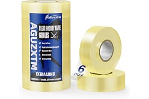 6PACK Clear Hockey Tape,Hockey Sock Tape Transparent Hockey Stick Tape Ideal for Securing Hockey Socks and Shin Pads