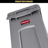 Rubbermaid Commercial Vented Slim Jim 87 Litre Green Recycling Bin FG354007GRN view 7