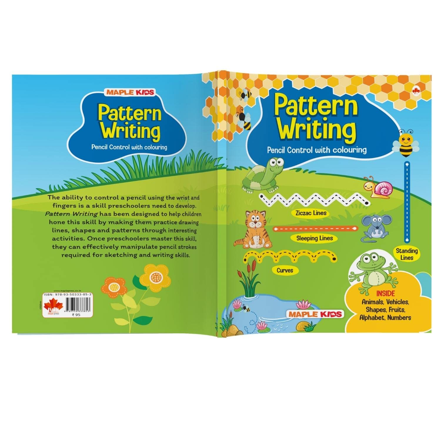 Pattern Writing - Pattern Practice Book for Kids - Pencil Control - Activity Book for Kids - Early Learning - Book for Toddlers, Nursery, Pre School Children - Age 2 to 5 Years 3