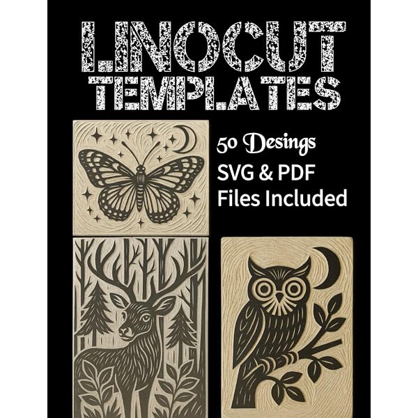 Linocut Templates Free