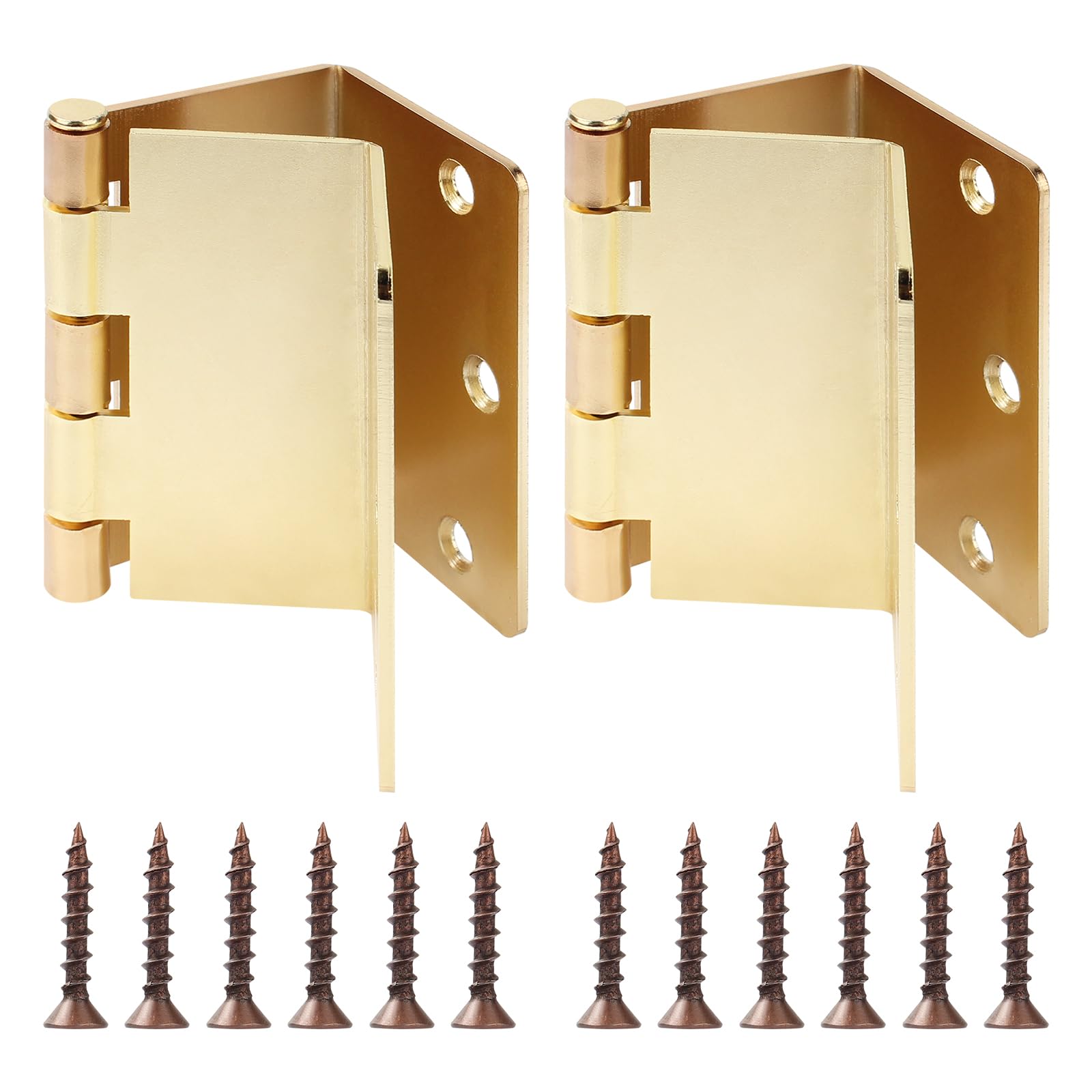 Offset Hinges for Doors 3.5 in Swing Clear Offset Door Hinge Handicap Expandable Door Hinges Bright Copper（2 pcs）
