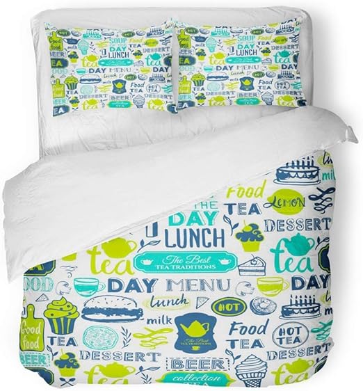 Amazon 羽毛布団カバー3点セット 起毛マイクロファイバー生地 アニマルジャンプ サーモン 水彩 スケッチ アクアキャッチカラー 料理 ダイエット ディナー 通気性 寝具セット 枕カバー2枚付き Twin Twin Xl ベージュ 寝具 オンライン通販