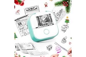 Memoqueen T02 Mini Sticker Printer, Print Pods Mini Printer Portable Thermal Sticker Printer, Creative Fun Gift for Birthday,