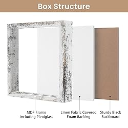 Califortree 11x11 Shadow Box Frame with Soft Linen