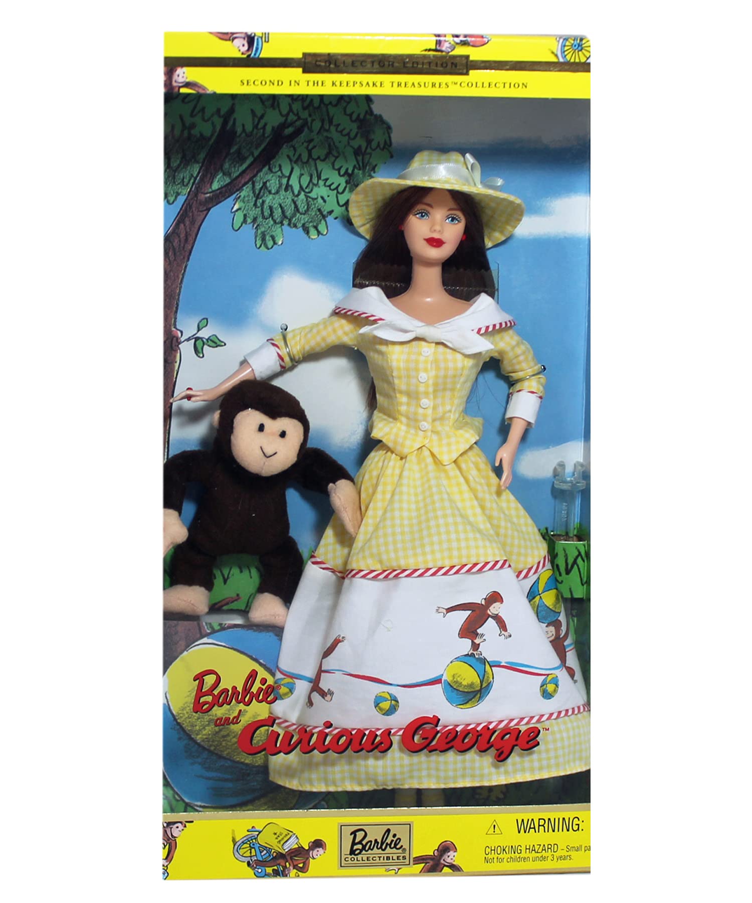 Barbie & Curious George Barbie Doll MIB Collectible Edition Mattel 2000