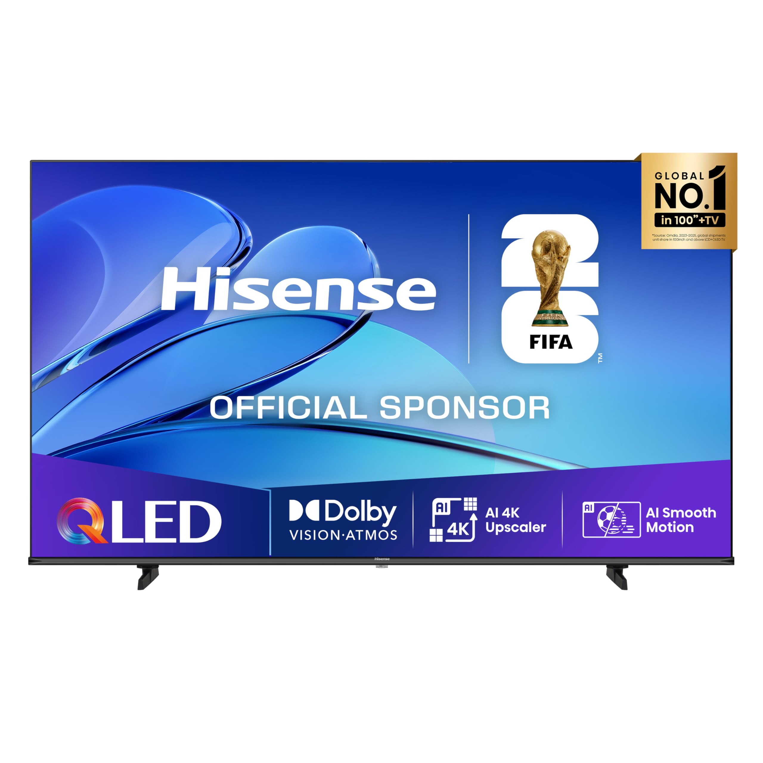 Hisense TV 65" QLED 4K 2025 65E78Q, Smart TV VIDAA U8, Dolby Vision, HDR 10+, Game Mode Plus, Dolby Atmos, Alexa Built-in, VIDAA Voice, Tuner DVB-T2/S2 HEVC 10, lativù 4K, 65'', 2025 QLED 60Hz