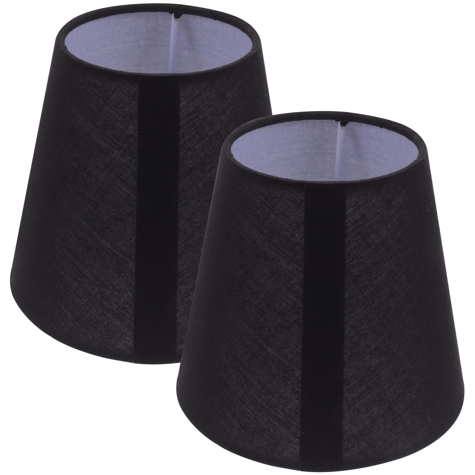 2pcs Cloth Lamp Shades Medium Lamp Shade Fabric Light ShadesChandelier Shades Small Lamp Shade Clip LampShade Replacement Table Light Cover Light Accessories