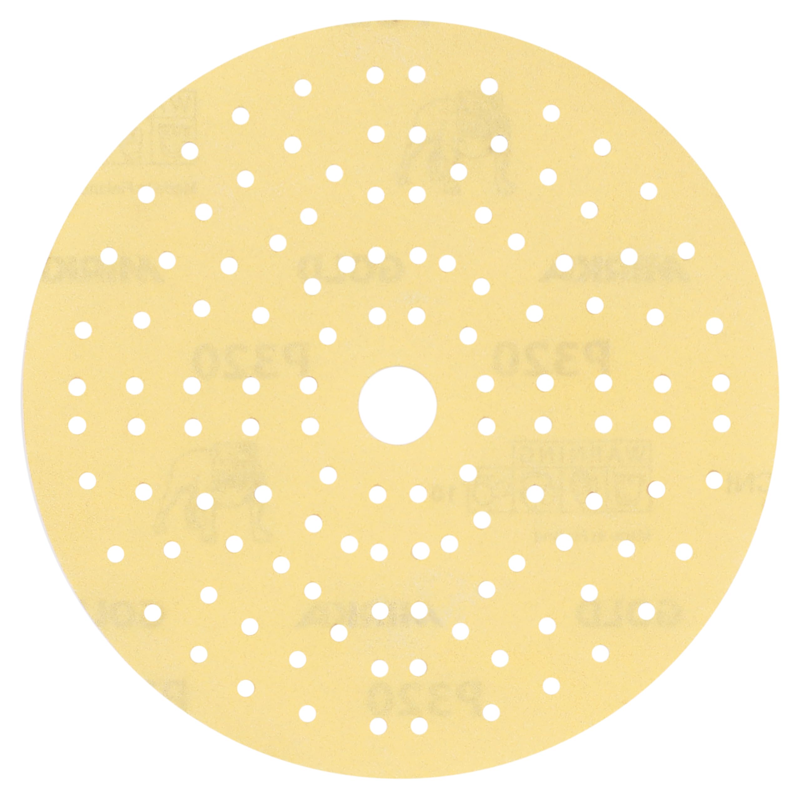 Mirka Gold Universal Sanding Paper Ø 150mm Grip 121-hole / grit P240, 100 pcs / For sanding plaster, filler, chipboard, wood, varnish