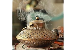 AppyHut Hanging Incense Burner, Cone Charcoal Resin Incense Holder,Vintage Antique Home Room Wall Decor,House Warming Spiritual Reiki Yoga Meditation Gifts for Women Men,Zen Hippie Bohemian Boho Decor