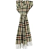 Glen Isla 100% Cashmere Classic Tartan Brushed Grey - Made In Scotland