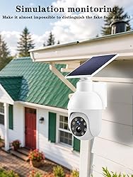 High brightness solar powered analog surveillance