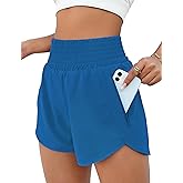 BMJL Women's Athletic Shorts High Waisted Running Short Pocket 2.5" Sporty Shorts Gym Workout Shorts