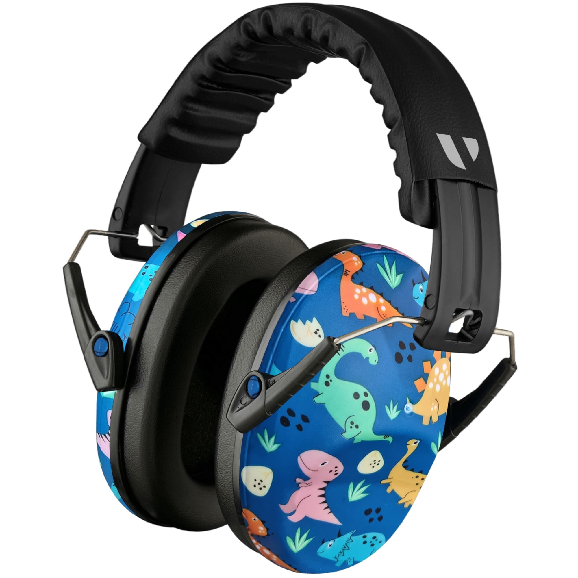 Vanderfields Premium Hearing Protection Ear Defenders - Broad Spectrum Sound Reduction 29 dB at 2K Hz Noise Cancelling - Headset Safety Noise Cancellation - Headphones Kids 3-12 - Dinosaur Club B