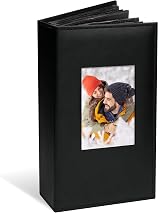 Vienrose Leather Photo Album 6x4 Holds 300 Photos 50 Sheets Window Cover