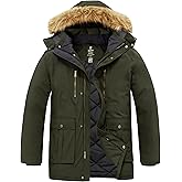 wantdo Men's Winter Coat Windproof Military Jacket Warm Thicken Parka Jacket